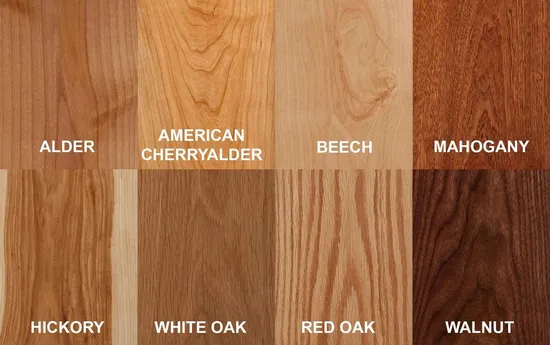 different types of Veneer Species